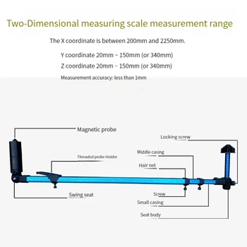 Высокоточная 2D-измерительная система для ремонта рамы кузова автомобиля Инструмент для измерения столкновений кузова автомобиля Измерительные инструменты