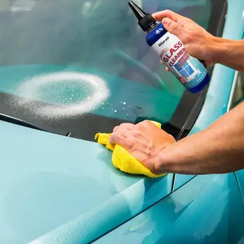 Удаление автомобильной масляной пленки со стекол 100 мл распыляемого моющего средства для мытья стекол автомобиля Принадлежности для мытья стекол автомобиля