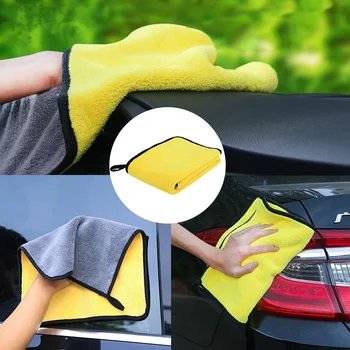 Новые специальные полотенца для чистки автомобиля, которые не линяют и не оставляют следов Автомобильная впитывающая ткань Мойка автомобиля Чистка Подарочная губка