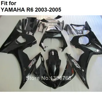 ABS пластиковый обтекатель для обтекателей Yamaha YZFR6 2003 2004 2005 черный кузов детали обтекатель комплект YZF R6 03 04 05 BC43